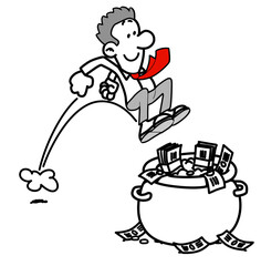 Mysterious figure in shadow silhouette sketch of unknown character