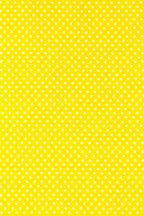 Yellow Background With White Polka Dots in a Seamless Pattern