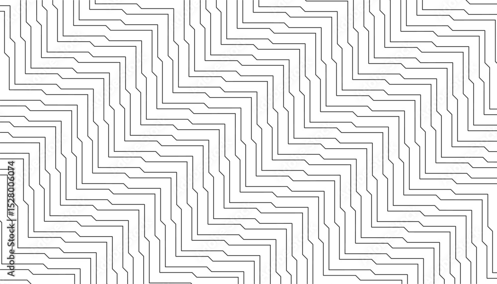 Aufkleber black and white abstract technology pattern with lines for modern digital background and sporty jers