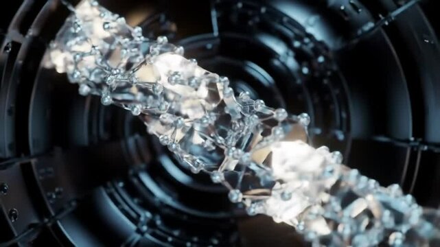 Crystalline Chain in Abstract Machine