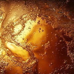 Whiskey liquid close up amber golden background wallpaper smooth flowing texture glowing warm shining reflections