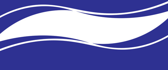 Vector blue line background curve element with white space for text and message design, overlapping layers.modern.