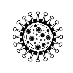 Coronavirus vector art illustration