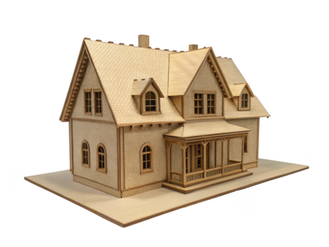 house model kit png miniature house model png DIY architecture set png building scale model png hobby model kit png educational construction set png transparent background image