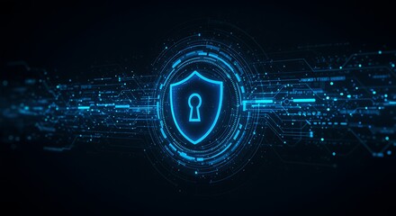 Cybersecurity Shield Protecting Digital Assets with Advanced Technology