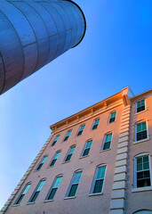 Beautiful old buildings in the city of Durham, North Carolina