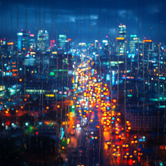 Obraz premium city skyline