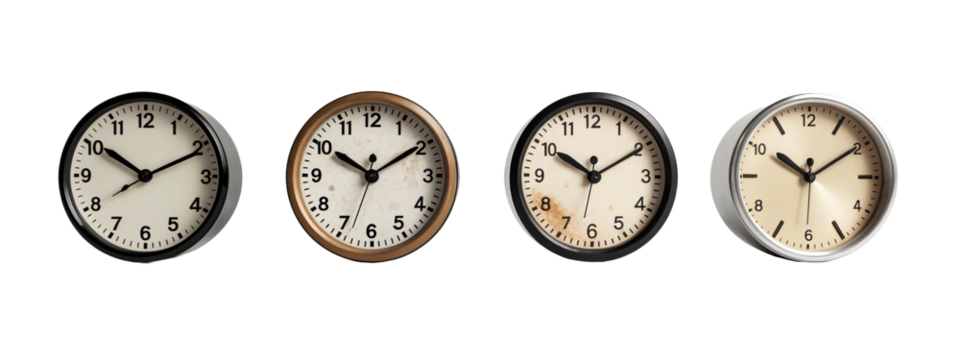 A set of three clocks