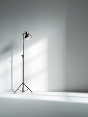 Professional Studio Lighting Equipment on White Background