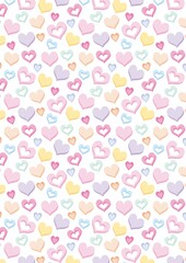 seamless background with hearts