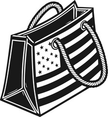 Hand-drawn vector illustration of a vintage travel suitcase icon sketch