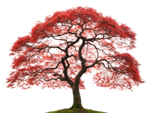 japanese maple tree png Acer palmatum png red leaf ornamental tree png delicate foliage plant png autumn color tree png landscaping bonsai species png transparent background image