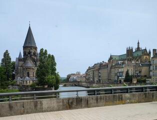 Metz - Temple Neuf et Cathédrale
