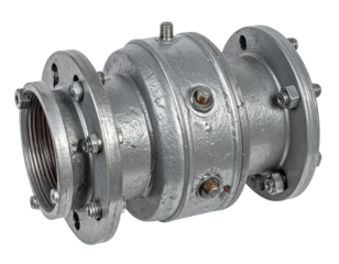 Metal Pipe Fitting Elbow Connector isolated on transparent or white background	
