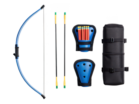 kids archery set png children�s bow and arrow kit png beginner archery toy png target shooting playset png safe archery equipment for kids png indoor outdoor toy png transparent background image