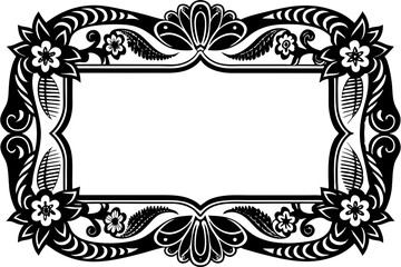 black and white frame