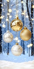 Winter wonderland Christmas balls