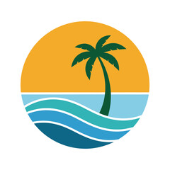 palm tree on the beach