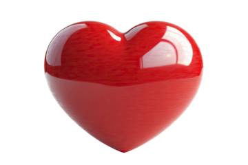 Glossy red heart shape (2)