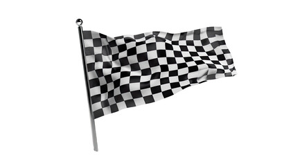 Fototapeta premium Checkered Flag Waving (1)