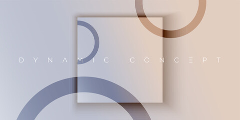 Minimal abstract vector background featuring layered squares and circular accents with soft gradients. A refined and contemporary design perfect for digital branding, layouts, invitations, and art pro