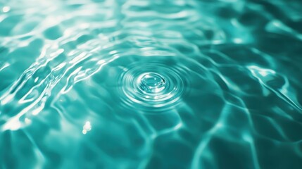 A mesmerizing close-up of rippling water surface, showcasing gentle waves that reflect light beautifully, creating a serene and calming atmosphere that invites tranquility and peace.