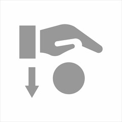 icon vector stock deposit template  design