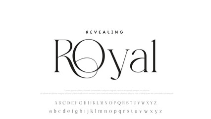 Minimal luxury font alphabet logo. Typography beauty fashion elegant minimalist serif italic fonts decorative wedding vintage retro logos. vector illustration