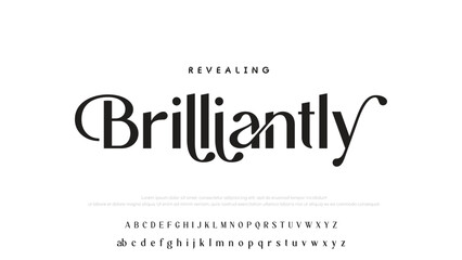 Minimal luxury font alphabet logo. Typography beauty fashion elegant minimalist serif italic fonts decorative wedding vintage retro logos. vector illustration