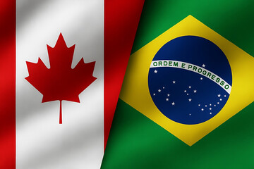 Friendship flag canada x Brasil