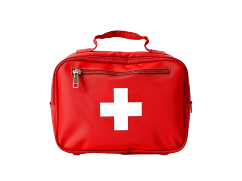 first aid kit isolated