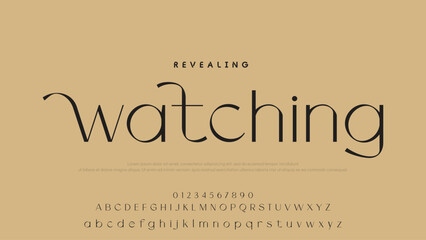 Minimal luxury font alphabet logo. Typography beauty fashion elegant minimalist serif italic fonts decorative wedding vintage retro logos. vector illustration