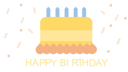 birthday cake with candles