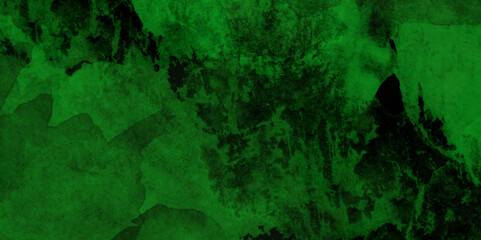 Beautiful abstract color black and green marble on black background .black deep dark green abstract watercolor background .Rough green background with copy space for design. Web banner.