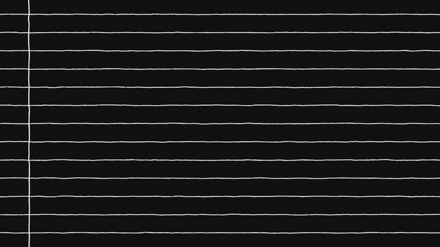 Black and white hand drawn line sheet background, simple wavy doodle table panel, craft notebook striped pattern, drawing scribble stroke art motion graphic, creative pencil checker paper texture