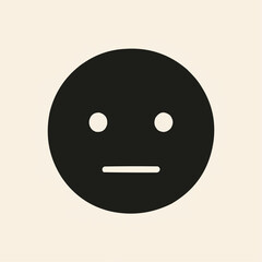 Smiling face vector icon with a happy emotion design