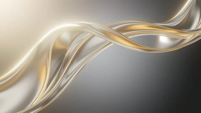 abstract glowing flow of silver and gold, abstract glowing flow of metallic silver and gold, abstract glowing flow of luxury silver and gold lines