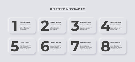 Bullet Point Number Infographic Template – Business Vector Layout for Web, Presentation, and Info Design