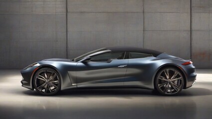 silver sports car