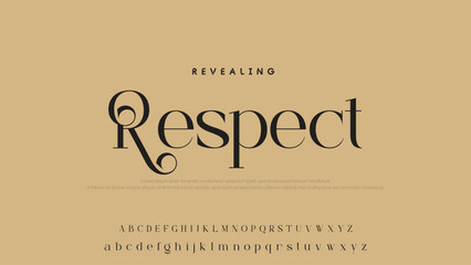 Beauty Luxury font alphabet logo. Typography beautiful fashion elegant classic letters serif italic fonts decorative wedding vintage font. vector illustration.