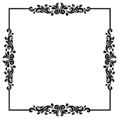 Hand drawing retro floral fra...