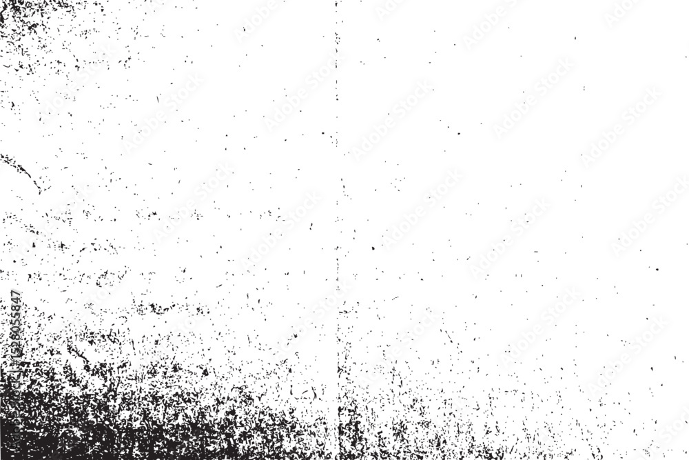 Poster abstract grunge black and white distressed texture overlay effect vector design element