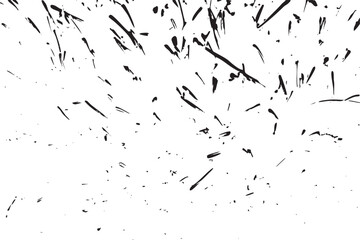 Abstract grunge black and white distressed texture overlay effect vector design element