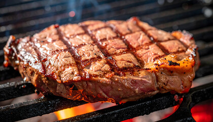 Traditional cuisine grilled meat cooked over open flame showing local barbecue style food meat grill bar-b-q skewer