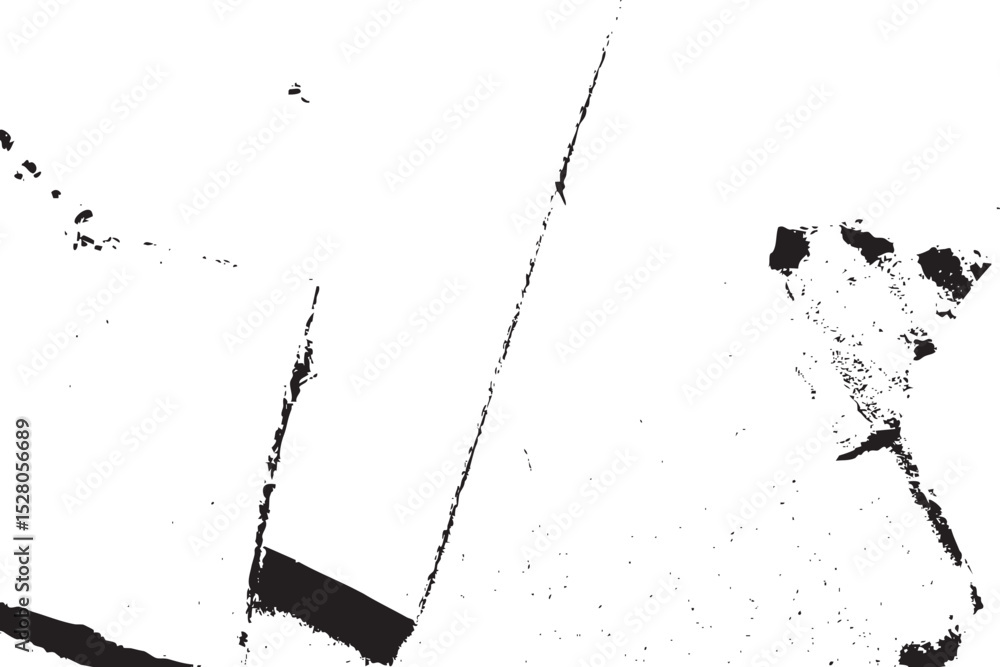 Poster abstract grunge black and white distressed texture overlay effect vector design element