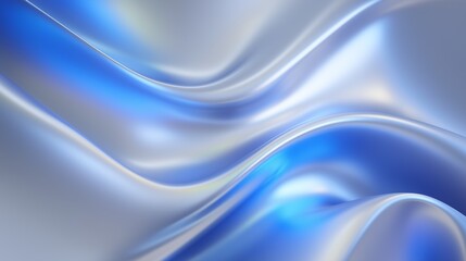 Naklejka premium ultra clean abstract background with fluid glass texture and smooth gray blue shapes