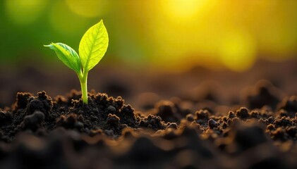 Close-up view of freshly planted sunflower seeds nestled in rich, dark soil, ready for spring growth Sunlight illuminates the tiny seeds, promising a vibrant harvest , organic, green, botany
