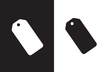 Collection of stylized black price tags and labels with various shapes