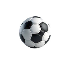 Obraz premium Floating Soccer Ball Isolated on White Background