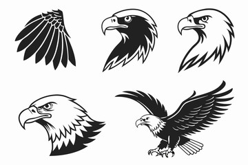set of vector birds